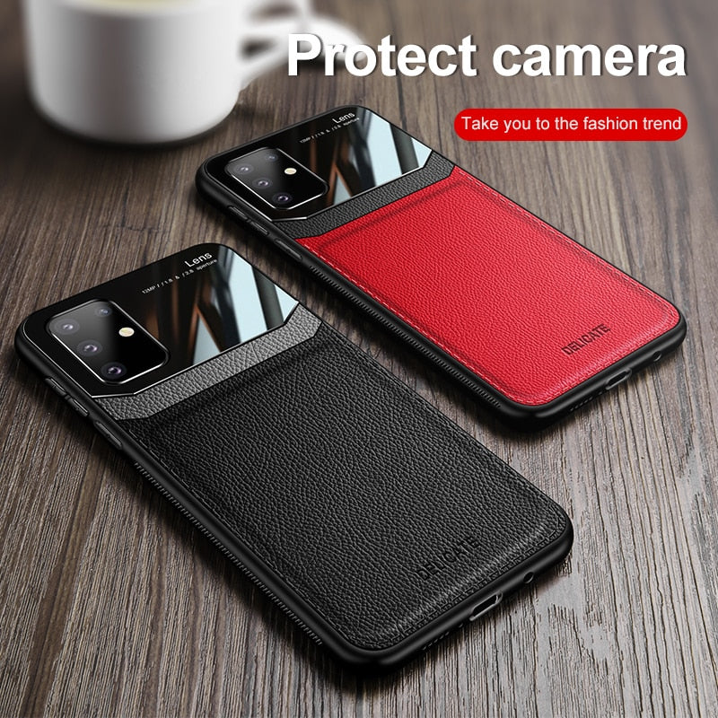 Case for Samsung Galaxy 20 Ultra A51 Note 10 Plus A71 A50 M30S A70 S8 S9 S10 S20 Plus S10e PU Leather Shell Case Cover Funda
