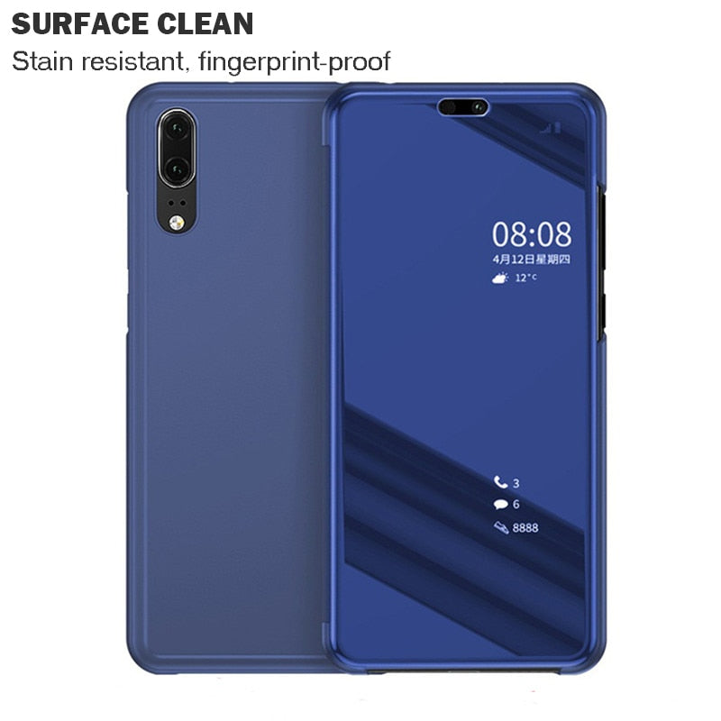 Mirror Flip Case For Huawei P Smart P20 P10 Mate