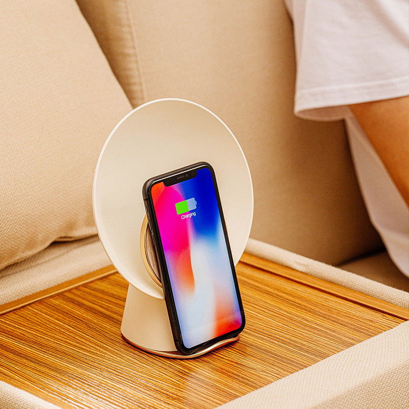 Moon Light Wireless Charging   bluetooth speaker wireless charger smart night lamp with alarm clock