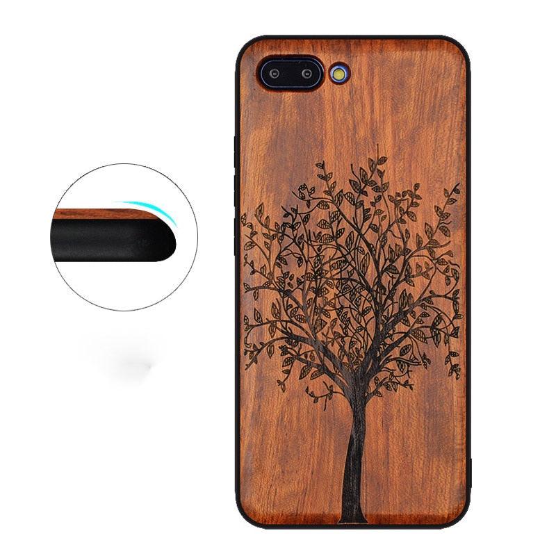 Huawei Honor 10 Case Original Boogic Real Wood funda P20 Lite Rosewood TPU Shockproof Back Cover Phone Shell Huawei P20 Pro case