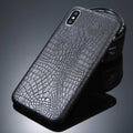For iPhone 5 5s SE 6 6s 7 8 Plus X Case Crocodile Texture Phone Cases PU Leather Back Cover Coque For iPhone XS XR XS Max