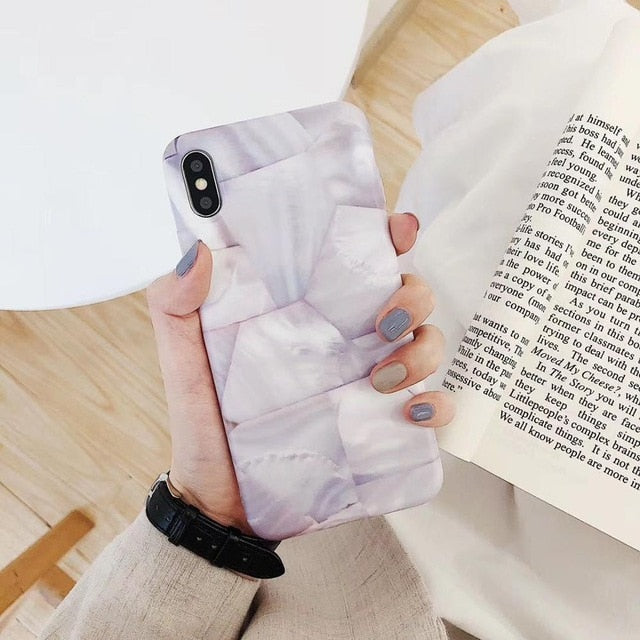Luxury Marble Case For iPhone 7 Case Soft Silicone Back Cover For iPhone 6 6S 7 Plus 8 Plus Coque iPhone X XR XS Max Case Cover