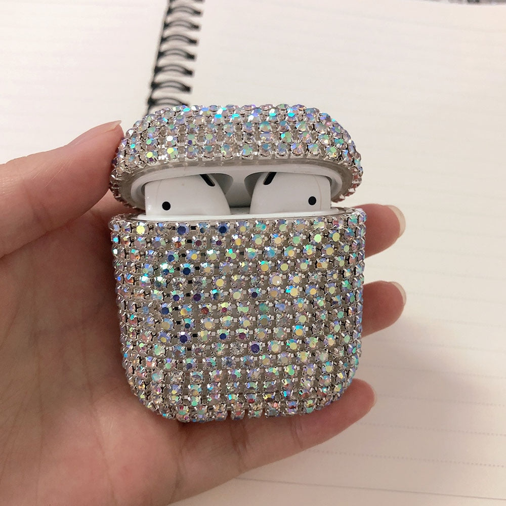 Luxury Earphone Cases For Apple AirPods Pro 2 1 Cute Case For AirPod Air Pods Pro 2 3 Bling Diamond Hard Shell Protective Cover