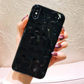 Diamond Texture Case For iPhone 6 6s 7 8 Plus X XR XS Max Soft Phone Cover for iPhone 7 Luxury Transparent Ultra Thin