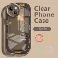 Smiley Face iPhone 14 phone case Apple 13pro transparent 12 simple 11 all inclusive xr men and women xsmax protective case
