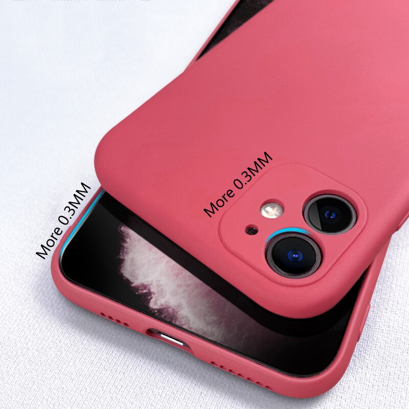 Liquid Silicone Case For iPhone 11 Pro Max Case Full protector Camera Case For iPhone