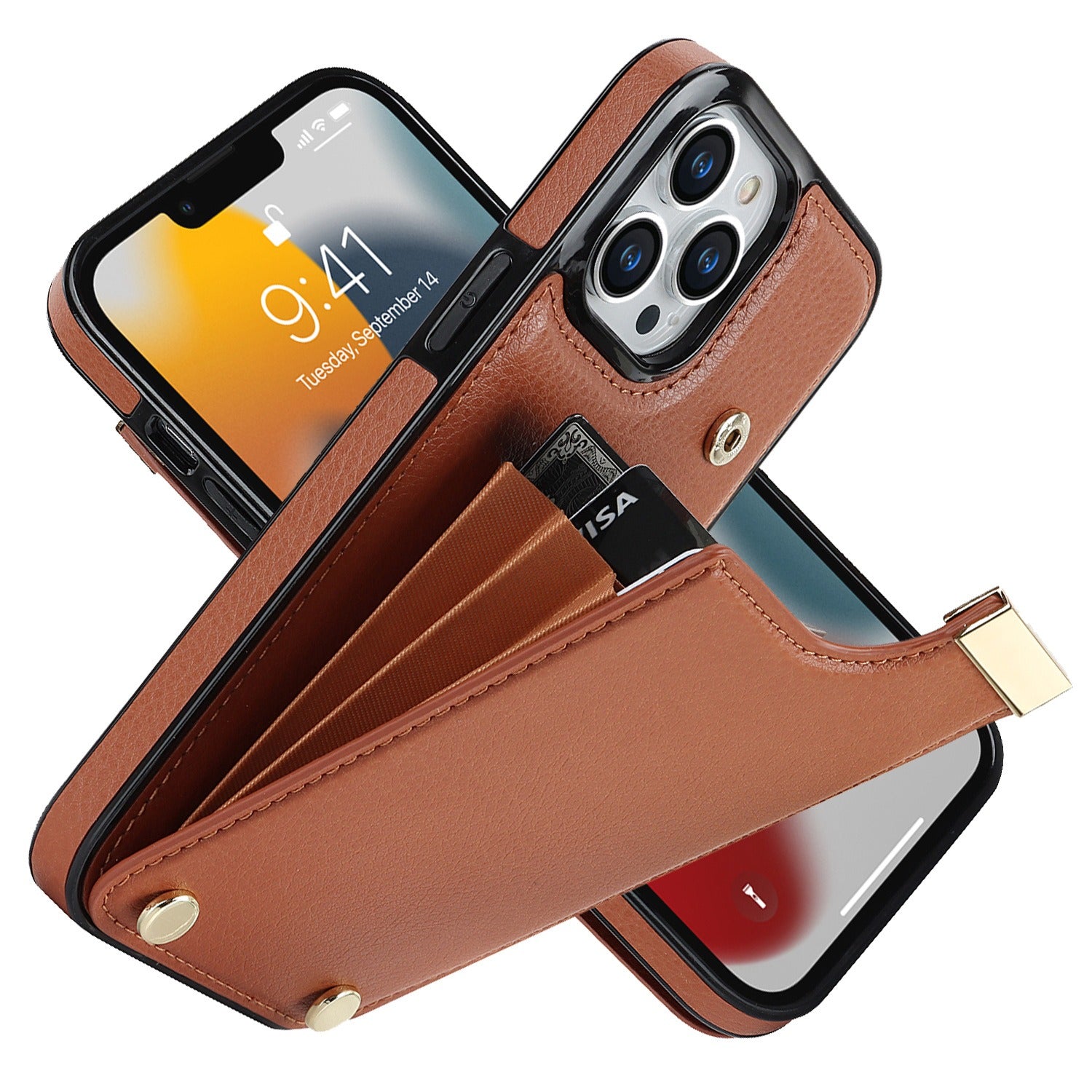 IPhone 15 Promax phone case suitable for Apple 14 organ card insertion phone case