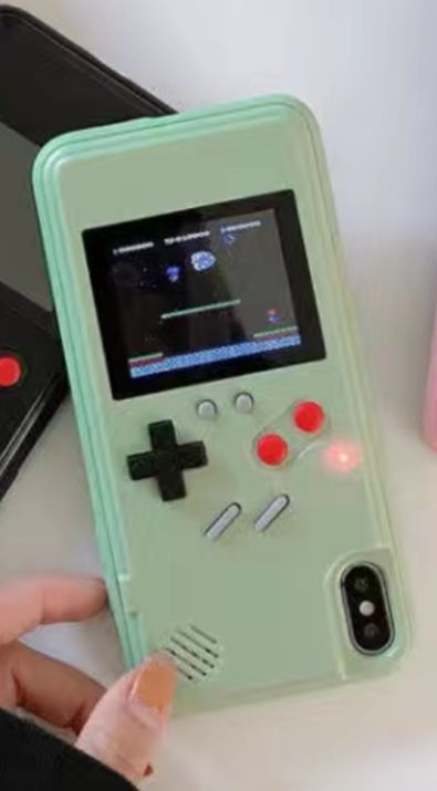 Color Screen Game Console Is Applicable To Huawei iPhone 12pro Apple 13 Phone Case Xsmax Phone Case XR 678p Cover