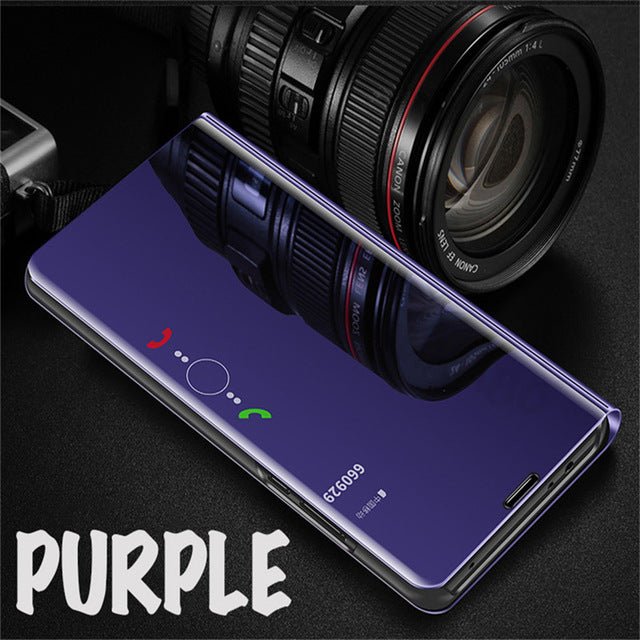 Flip Standing Case For Huawei P20 Lite P10 P30 Mate 10 Pro 20 20X Mirror Cases For Huawei
