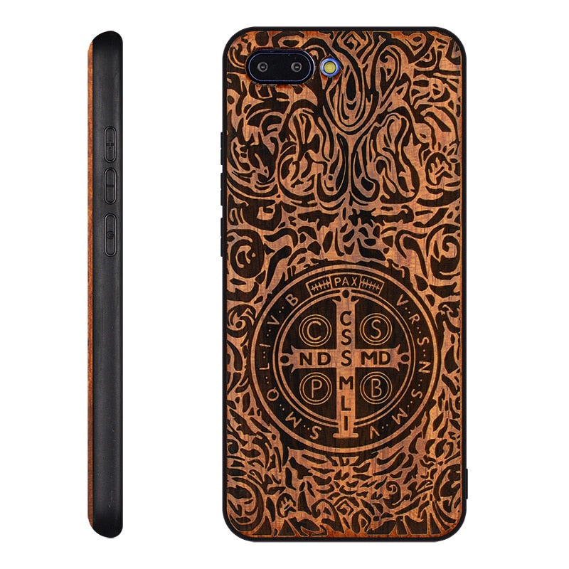 Huawei Honor 10 Case Original Boogic Real Wood funda P20 Lite Rosewood TPU Shockproof Back Cover Phone Shell Huawei P20 Pro case