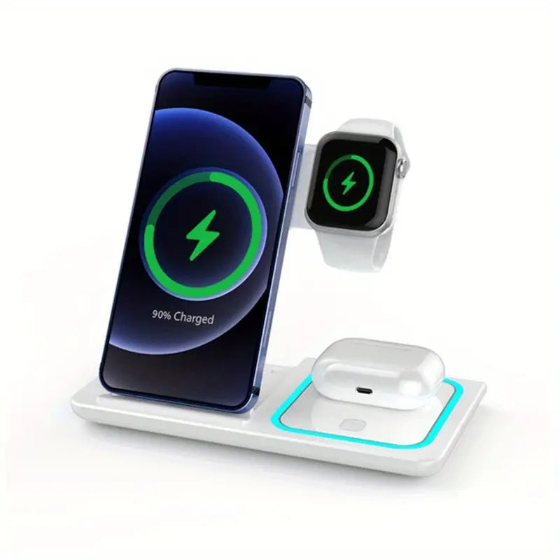 3-in-1 wireless charger foldable 15W suitable for wireless charging of Apple phones