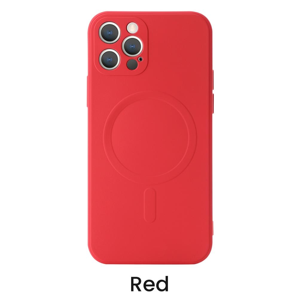 Liquid Silicone Magnetic Case for iPhone 12 Pro Max 11Pro X Xs Xr 7 8 Plus 12 Mini Wireless Charger Magsafing Magnet Back Cover