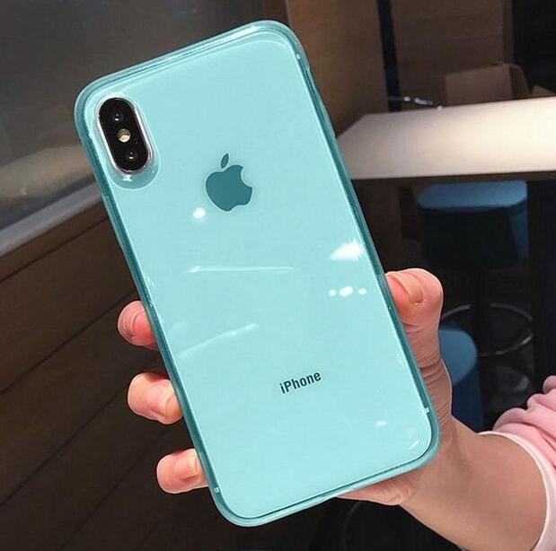 Anti shock Non slip Plain Cases For iPhone XS Max XR XS X 6 6s 7 8 Plus Hot Clear Transparent Soft TPU Phone Back Cover
