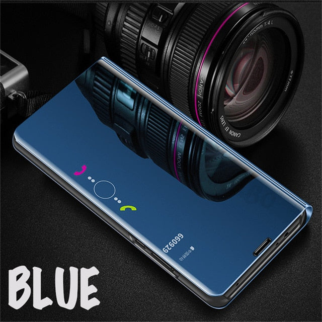 Flip Standing Case For Huawei P20 Lite P10 P30 Mate 10 Pro 20 20X Mirror Cases For Huawei