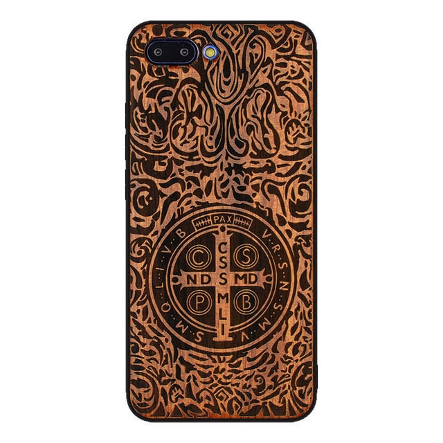 Huawei Honor 10 Case Original Boogic Real Wood funda P20 Lite Rosewood TPU Shockproof Back Cover Phone Shell Huawei P20 Pro case