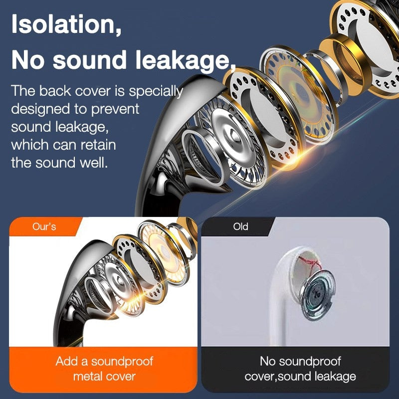 3.5mm Wired Headphones With Bass Earbuds Stereo Earphone Music Sport Gaming Headset With mic For Xiaomi IPhone 11 Earphones