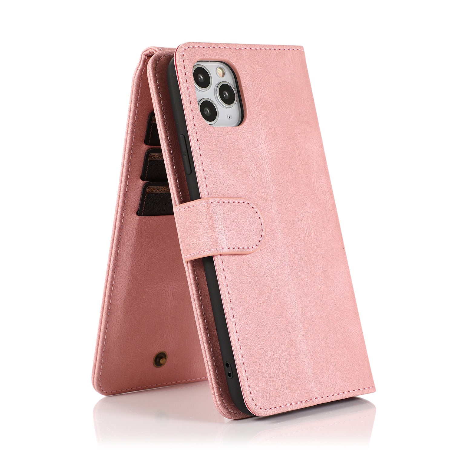 Ip12promax wallet leather case suitable for Ip11 stand phone case protective case