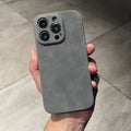 Suitable for iphone14promax mobile phone case suede pattern Apple 13 half package 12 anti-fall 11 net celebrity men's leather case