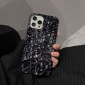 Wrinkled iPhone 17 electroplated phone case ins silicone case 16promax suitable for Apple 12