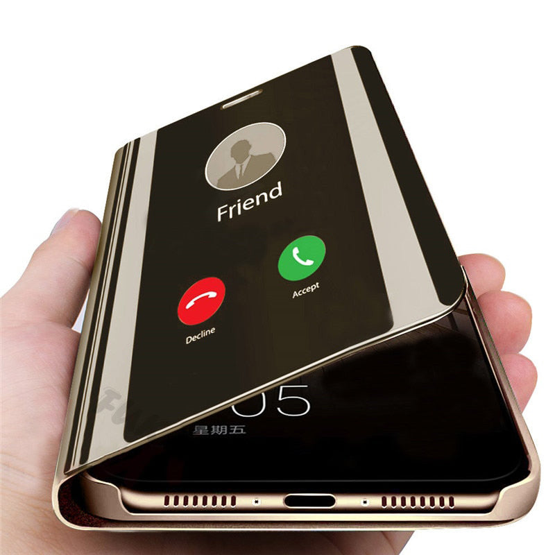 Flip Standing Case For Huawei P20 Lite P10 P30 Mate 10 Pro 20 20X Mirror Cases For Huawei