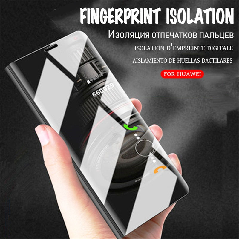 Flip Standing Case For Huawei P20 Lite P10 P30 Mate 10 Pro 20 20X Mirror Cases For Huawei