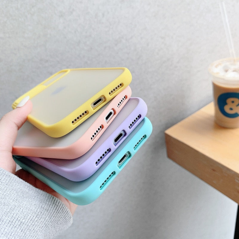 Camera Lens Protect Phone Case For iPhone 11 12 Pro Max X XS XR Xs Max Mate Clear Hard PC Cover For iPhone 12 Mini 6 6s 7 8 Plus