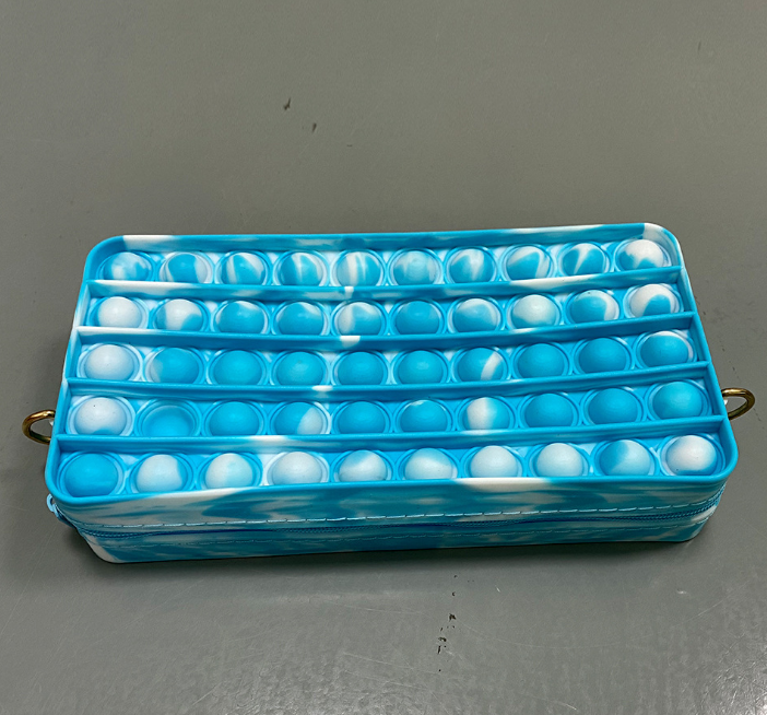 Silicone Bag Pencil Case Stationery Box Pencil Case Supplies Press Bubbles Color Children's Toys
