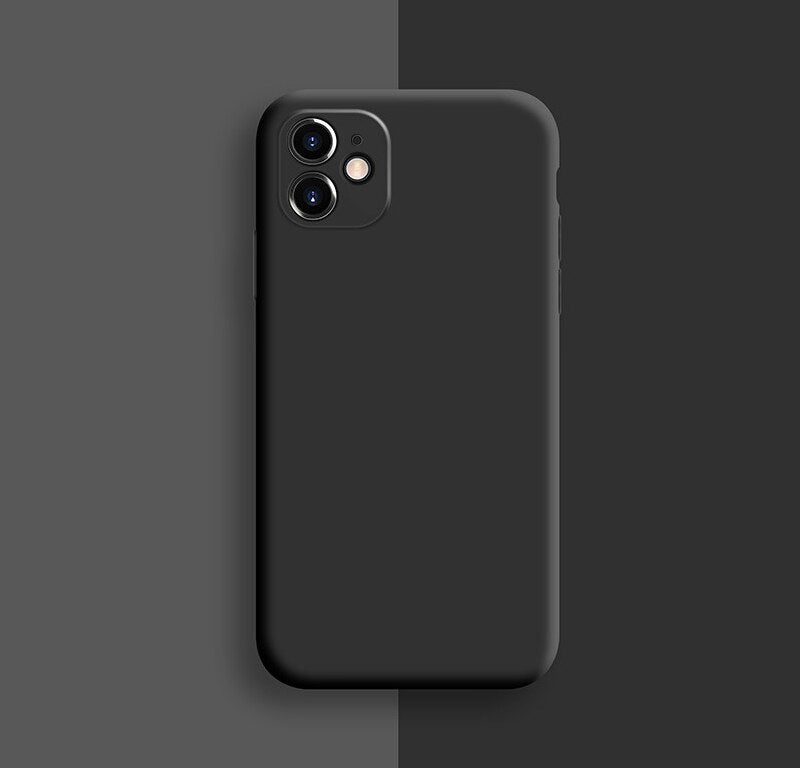 Liquid Silicone Case For iPhone 11 Pro Max Case Full protector Camera Case For iPhone