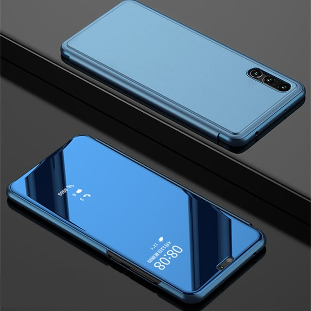 Mirror Flip Case For Huawei P Smart P20 P10 Mate