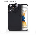 4 In 1 Telescope lense Mobile Phone Case for Iphone x 8plus 7 plus 6 plus 8 7 6s Camera lenses Outdoor Hunting