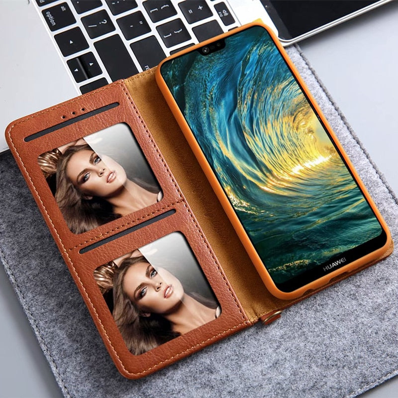 for Huawei P20 pro Magnetic Flip Wallet Leather Case Cover for Huawei P20 PU Leather Stand Case