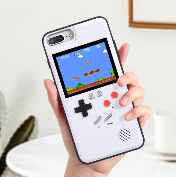 Full Color Display Game phone Case for iPhone Xs Max Xr X TPU Frame XS Max Game cover for iPhone 6 7 8 Plus Xs Max Xr Funda Capa