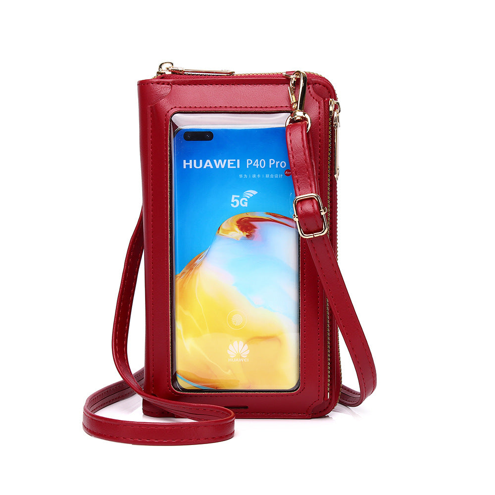 Multifunctional Touch Screen Mobile Phone Bag Women's Messenger Bag New Mobile Phone Bag Fashion Small Bag