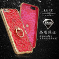 for iPhone X Xs Max XR Case Luxury 3D Soft Ring Capa for iPhone 5 5S SE 6 S 7 8 Plus Ring Silicon Glitter Rhinestone Stand Cover