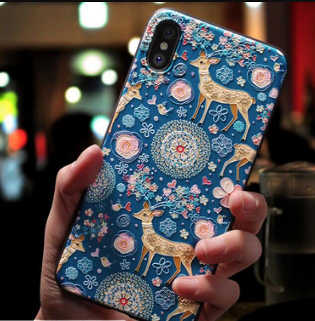 For iphone 6 7 8 6s Case For iphone X XS XR 7 8 6 Plus Case For iphone xs max 5 5s se Case Cover Rose Flowers Black Phone Case