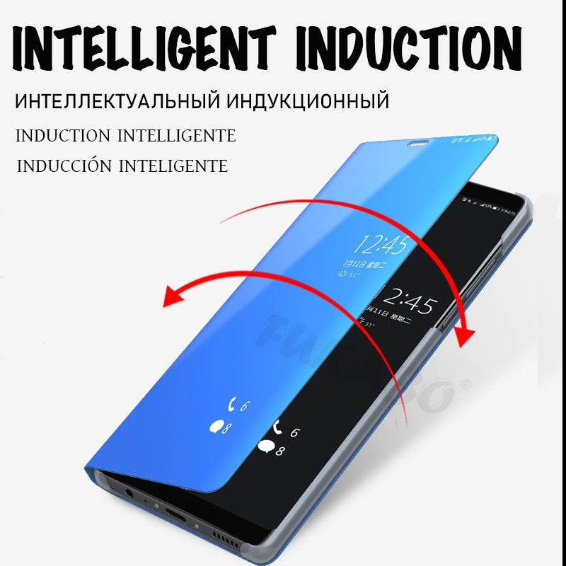 Flip Standing Case For Huawei P20 Lite P10 P30 Mate 10 Pro 20 20X Mirror Cases For Huawei