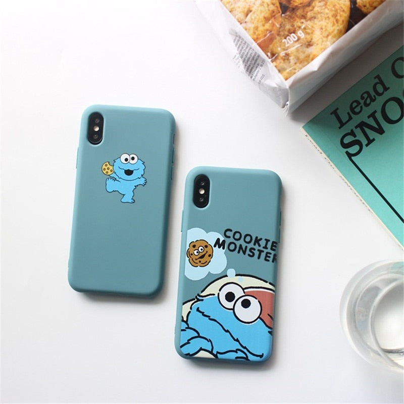 Sesame Street Case For iPhone 8 8plus 7 7 Plus Cases Silicone Phone Case For iphone 6 s 6s Plus X XR XS Max Cases Cover Coque