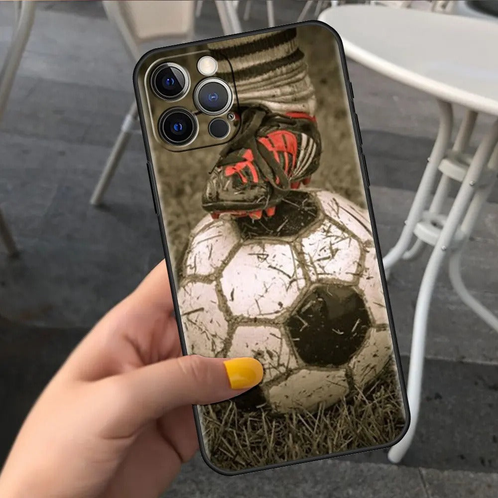 Suitable for iPhone 15 soccer phone case