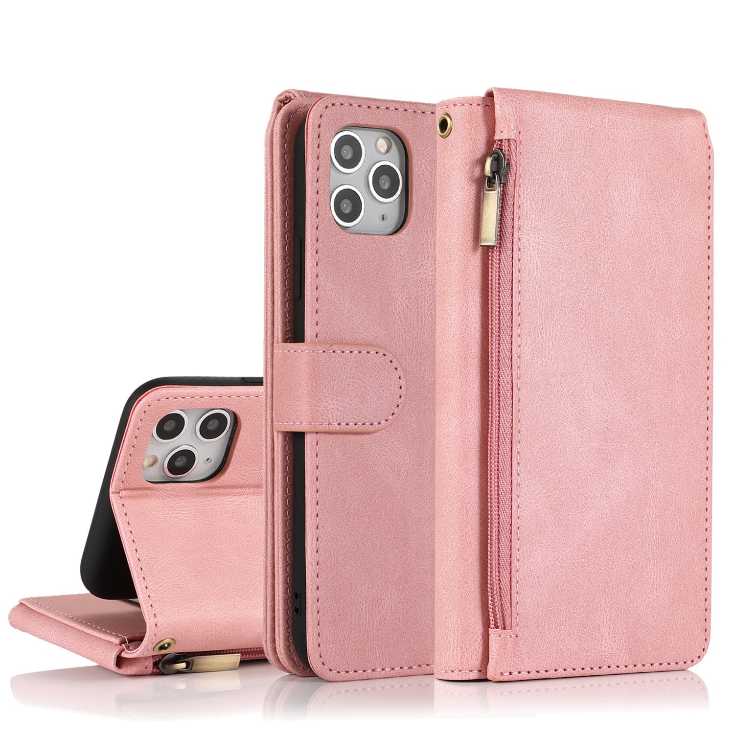 Ip12promax wallet leather case suitable for Ip11 stand phone case protective case