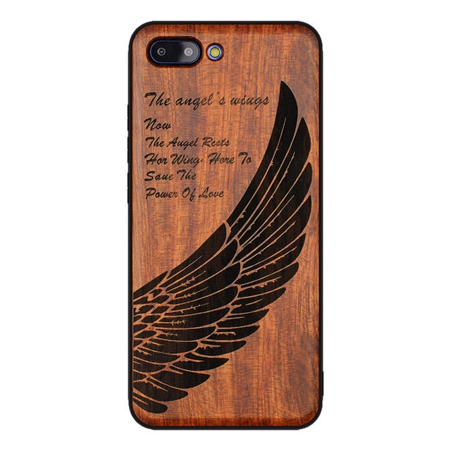 Huawei Honor 10 Case Original Boogic Real Wood funda P20 Lite Rosewood TPU Shockproof Back Cover Phone Shell Huawei P20 Pro case