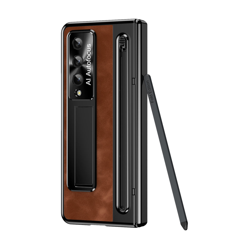 Suitable for Samsung zfold 5 phone case FOLD4 folding official pen slot case film integrated all inclusive anti fall protective case
