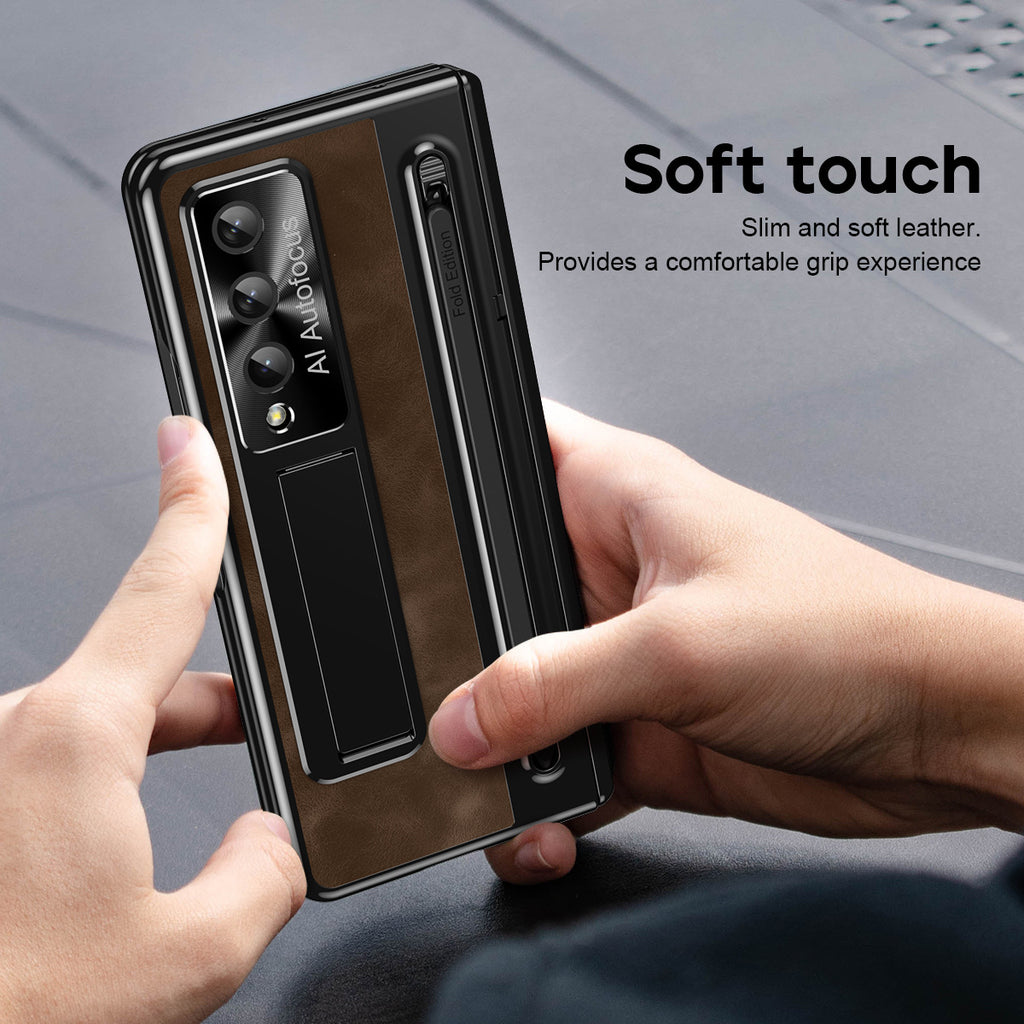 Suitable for Samsung zfold 5 phone case FOLD4 folding official pen slot case film integrated all inclusive anti fall protective case