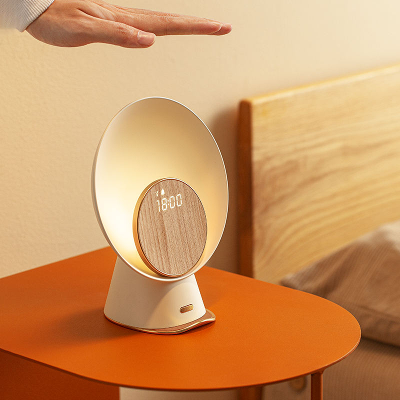 Moon Light Wireless Charging   bluetooth speaker wireless charger smart night lamp with alarm clock