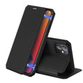 DuxDucis Pu Leather Case For Iphone 11 12 Pro Max Coque Luxury Thin Flip Cover Wallet Phone Cases For Iphone 12 5.4 6.1 6.7 Inch