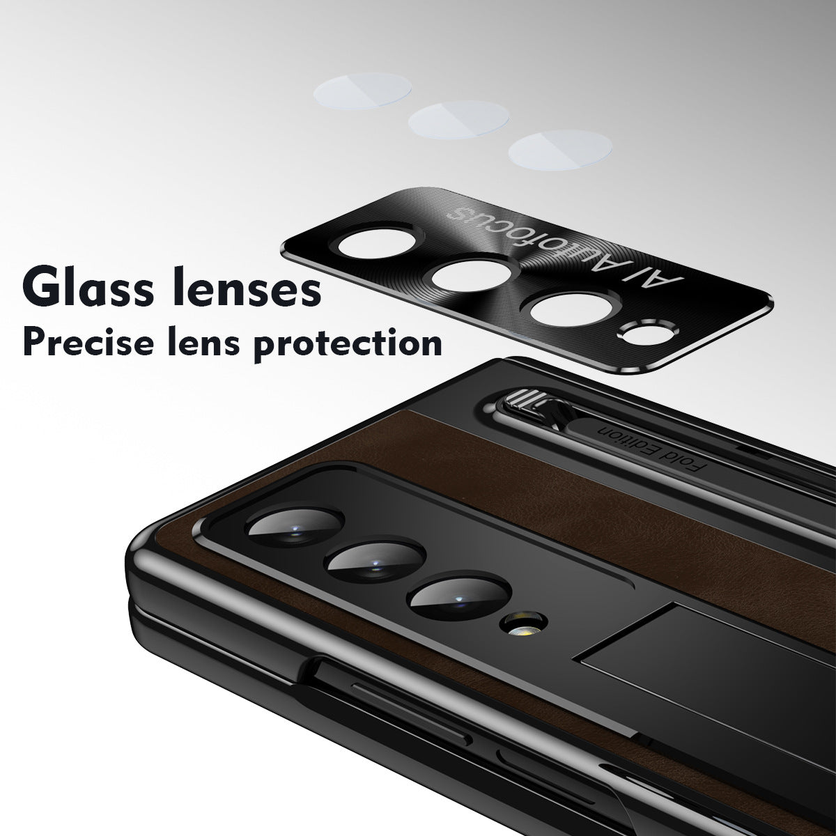 Suitable for Samsung zfold 5 phone case FOLD4 folding official pen slot case film integrated all inclusive anti fall protective case