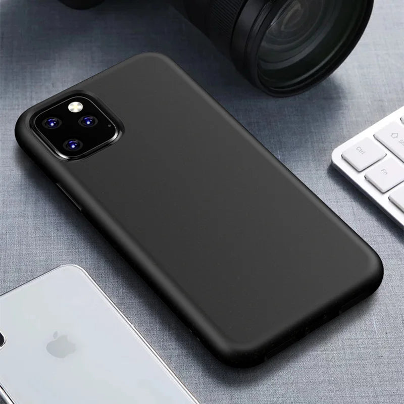 LOVECOM Wheat Straw Candy Color Phone Case For iPhone 11 Pro Max XR XS Max 6 6S 7 8 Plus X Soft Silicone Eco-friendly Back Cover