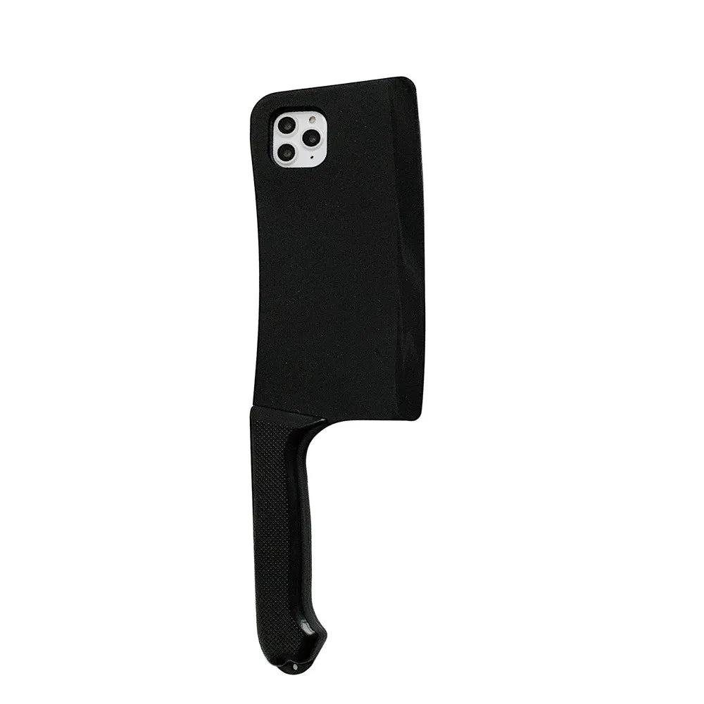 Funny Kitchen knife Phone Case For iphone 11 Pro XR X XS Max 7 8 Plus Luxury Creativity 3D Silicone Soft Cover Coque