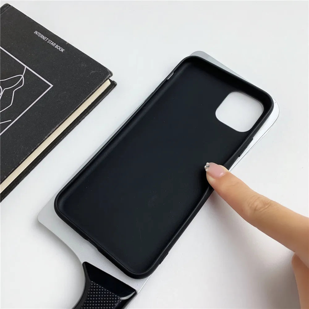 Funny Kitchen knife Phone Case For iphone 11 Pro XR X XS Max 7 8 Plus Luxury Creativity 3D Silicone Soft Cover Coque