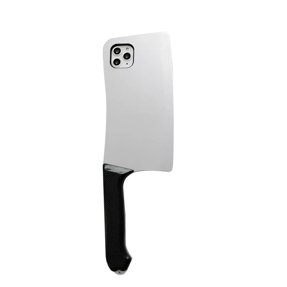 Funny Kitchen knife Phone Case For iphone 11 Pro XR X XS Max 7 8 Plus Luxury Creativity 3D Silicone Soft Cover Coque